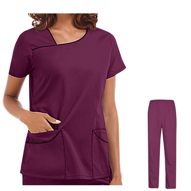 Amazon Operating Room Short Sleeve Hand Washing Suit Female Skin Management Nurses' Uniform Surgeon Disposable Protective Coveralls Work Clothes Female - Image 7