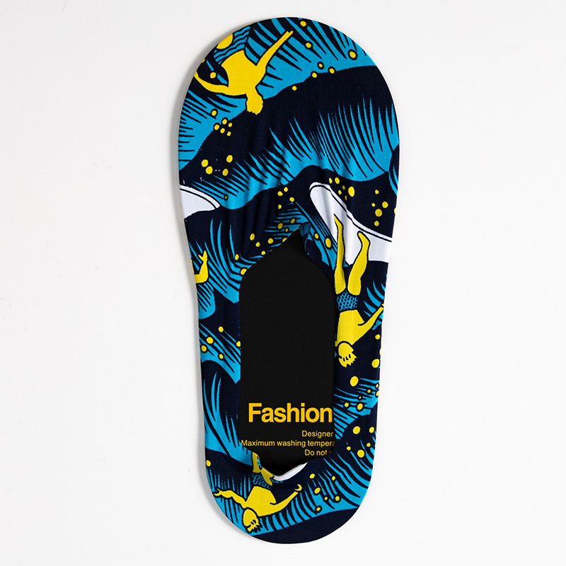 Socks Men's Boat Socks Summer Thin Ice Silk Socks Korean Style Low Top Invisible Socks Silicone Non-Slip Tight Ins Fashion - Image 7