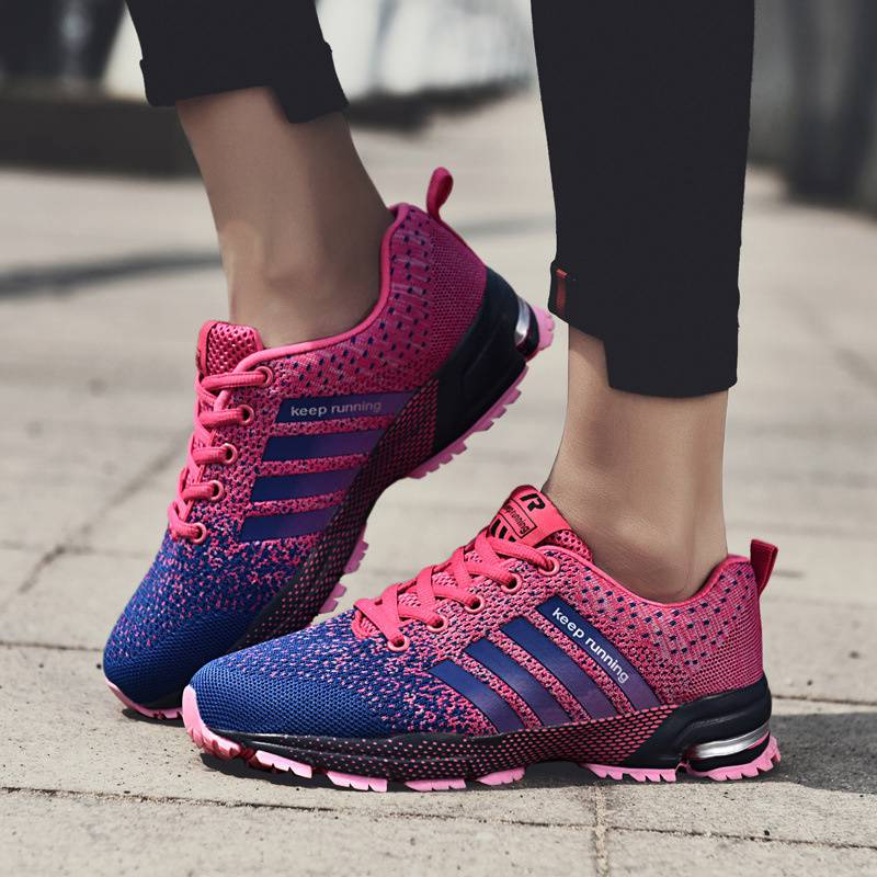 Spring and Autumn Foreign Trade New Couple Sneakers Fly-Kit Mesh Men's Running Shoes Lightweight Breathable plus Size Men's Shoes Fashion - Image 7