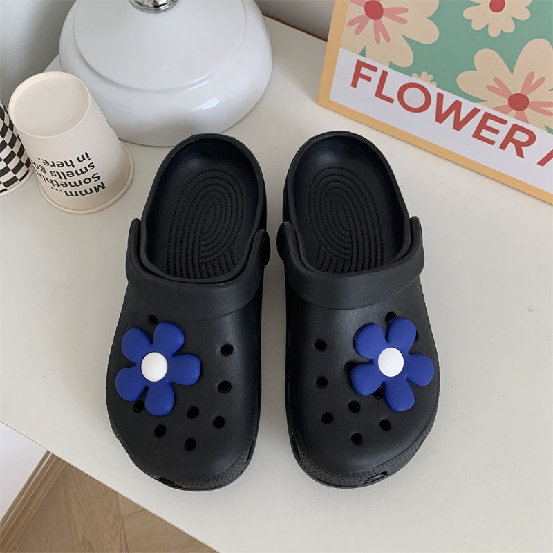 Hole Shoes Ins Girl's Heart Feeling of Shit Cute Cartoon Cow Toe Box Soft Bottom Thick Bottom for Outdoors Sandals Women's Summer - Image 33