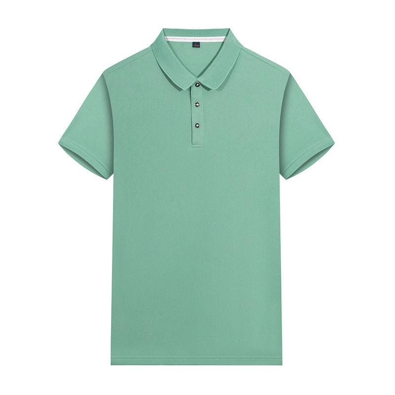 Short-Sleeved T-shirt Polo Solid Color Sports Quick-Drying Half Sleeve Polo Shirt Men's Clothing Factory Wholesale Advertising Shirt Printed Logo - Image 17