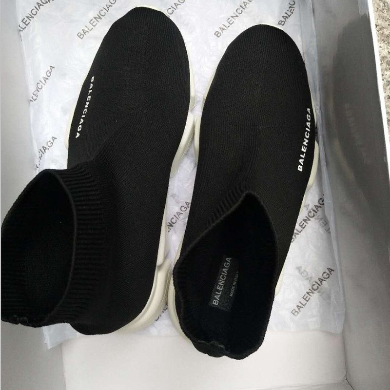 Woman's Sock Knitted Flat Sneakers Men Trainers Speed Runners Sport Shoes - Image 15