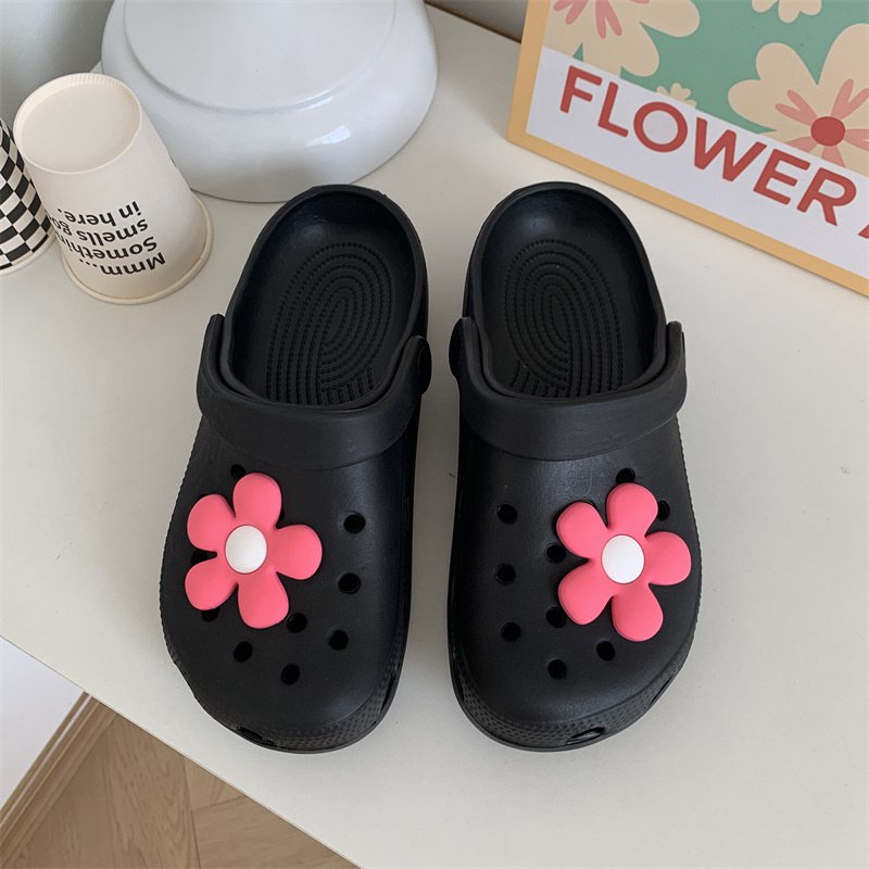 Hole Shoes Ins Girl's Heart Feeling of Shit Cute Cartoon Cow Toe Box Soft Bottom Thick Bottom for Outdoors Sandals Women's Summer - Image 32
