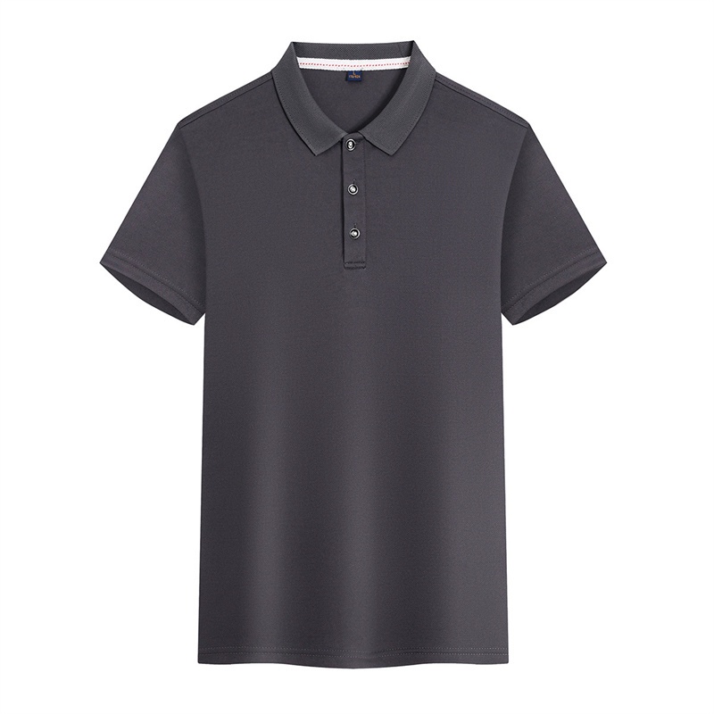 Short-Sleeved T-shirt Polo Solid Color Sports Quick-Drying Half Sleeve Polo Shirt Men's Clothing Factory Wholesale Advertising Shirt Printed Logo - Image 16