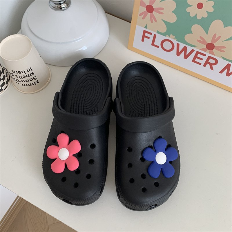 Hole Shoes Ins Girl's Heart Feeling of Shit Cute Cartoon Cow Toe Box Soft Bottom Thick Bottom for Outdoors Sandals Women's Summer - Image 31