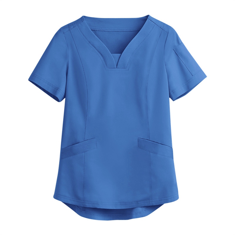 Amazon Operating Room Short Sleeve Hand Washing Suit Women's Jacket Short T Work Clothes Nurse Surgeon Disposable Protective Coveralls Work Clothes B - Image 10