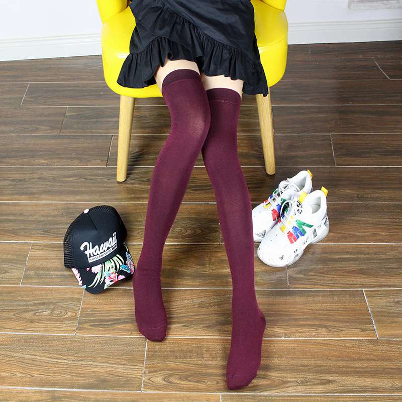 Student Spring and Autumn Knee Socks Stockings Twist Knitted Two-Bar Vertical Stripes Pile Style Japanese Thigh Stocking Female Korean Fashion - Image 11