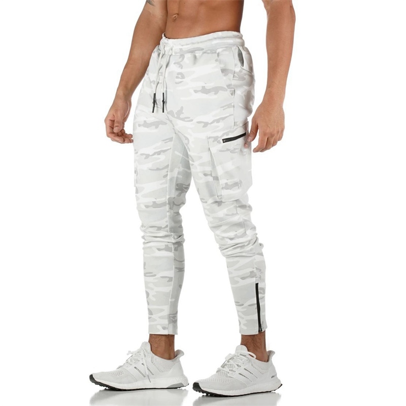 Fashion Stitching Men Pants Fitness Casual Elastic Pants men Bodybuilding Clothing Casual Navy Military Sweatpants Joggers Pants - Image 11