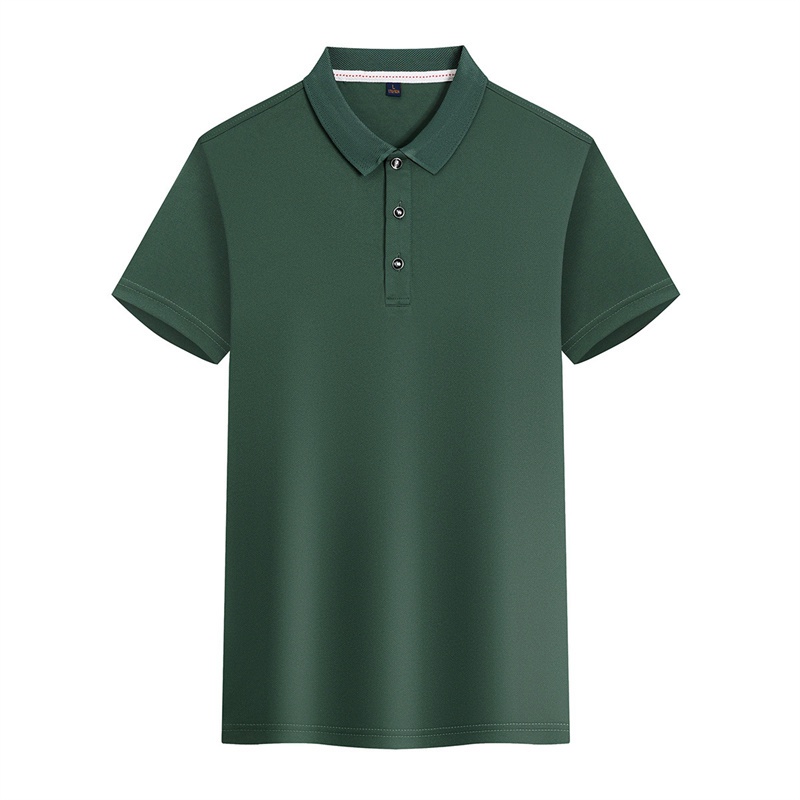 Short-Sleeved T-shirt Polo Solid Color Sports Quick-Drying Half Sleeve Polo Shirt Men's Clothing Factory Wholesale Advertising Shirt Printed Logo - Image 14