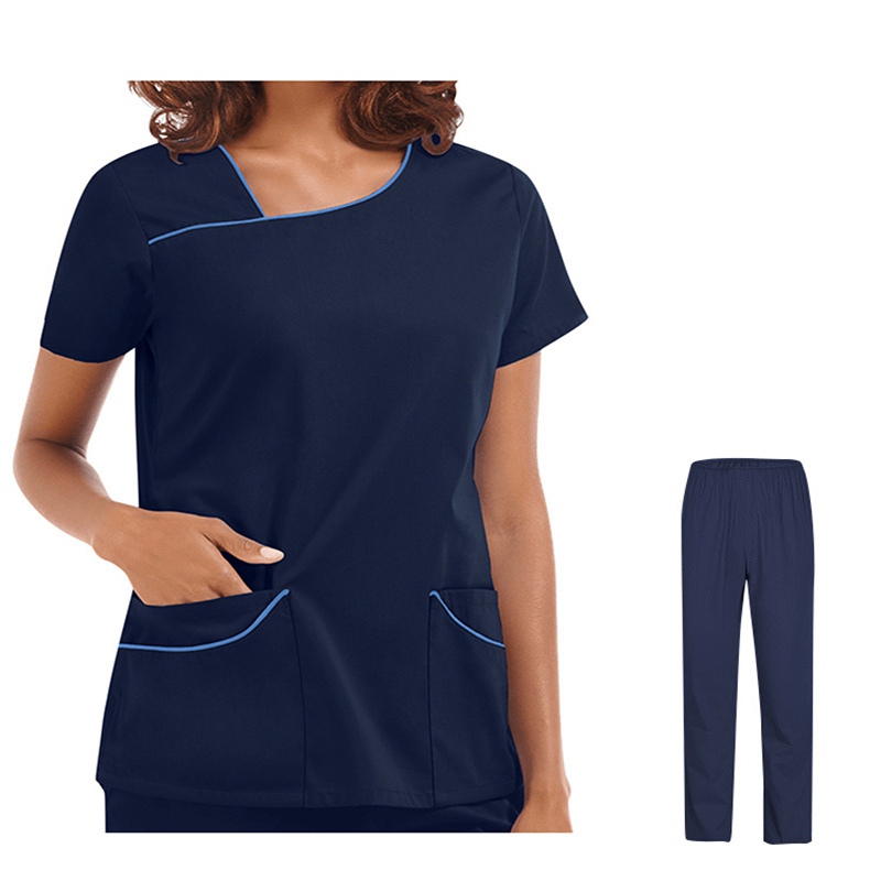 Amazon Operating Room Short Sleeve Hand Washing Suit Female Skin Management Nurses' Uniform Surgeon Disposable Protective Coveralls Work Clothes Female - Image 12