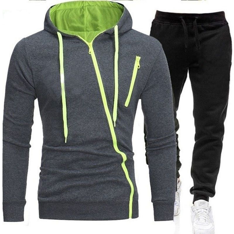 New Men's Outdoor Sweater Sports Casual Zipper Suit (4) - Image 2