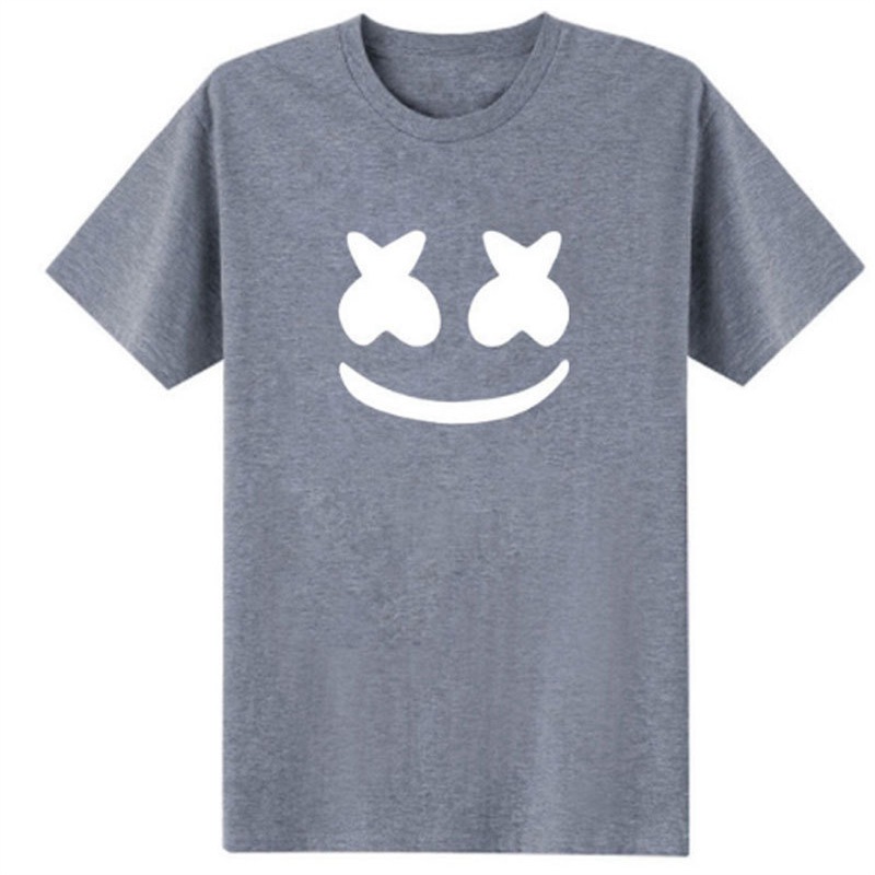 Men's T-shirt Cotton Candy Smiley Face Pattern Printed Casual Short Sleeve Men's T-shirt - Image 4