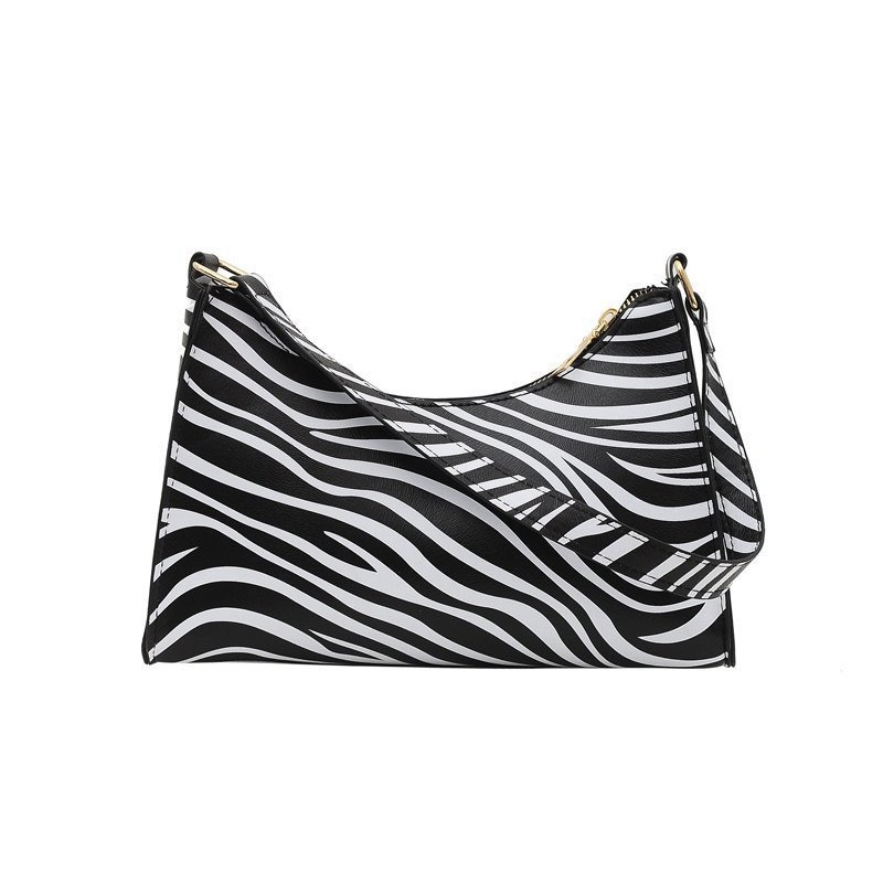Fashion Zebra Print Women Luxury Handbag PU Leather Simple Underarm Shoulder Bags Female Daily Design Totes Purse Pouch - Image 4
