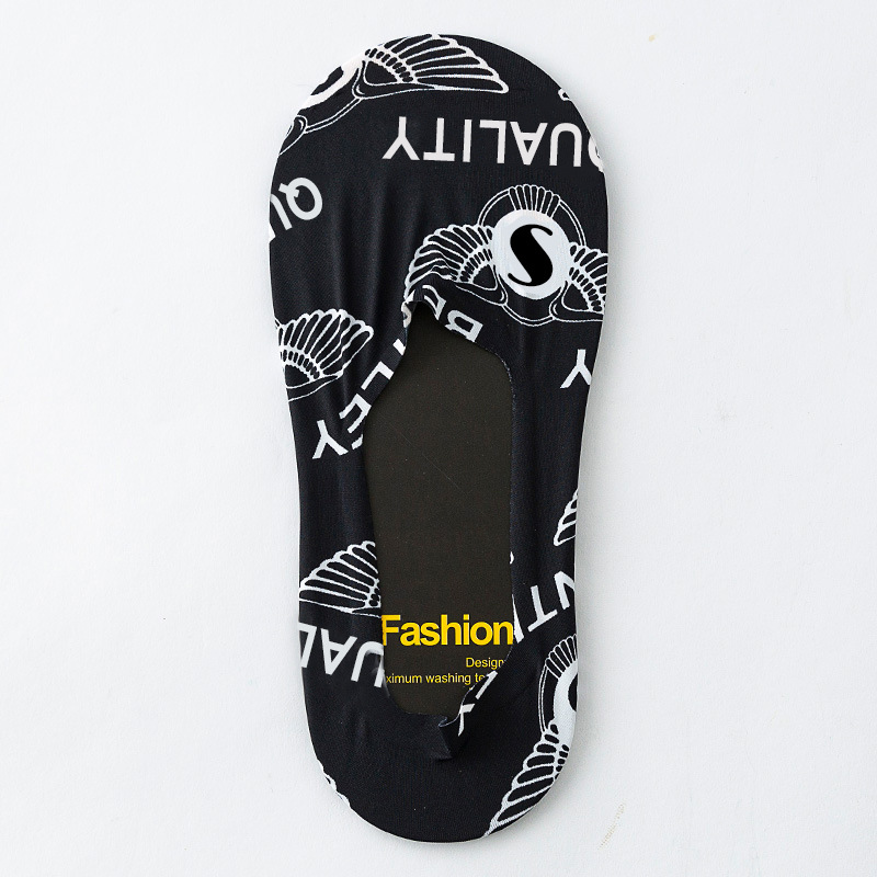 Socks Men's Boat Socks Summer Thin Ice Silk Socks Korean Style Low Top Invisible Socks Silicone Non-Slip Tight Ins Fashion - Image 12