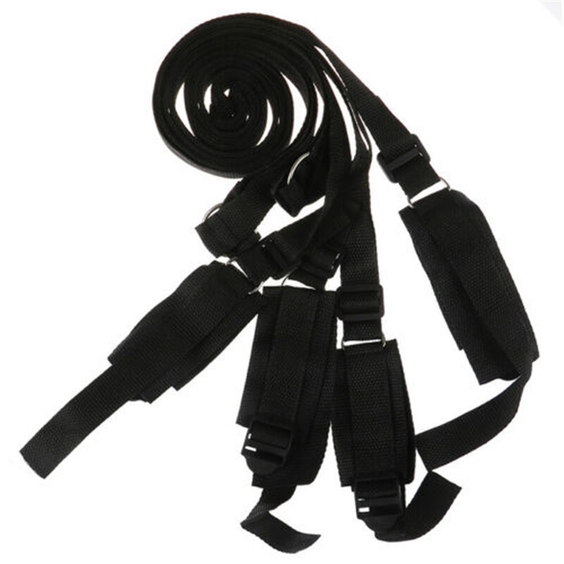 Restraint Under Bed System Set Bondage Strap Cuffs Eye Mask Kit Toy - Image 11