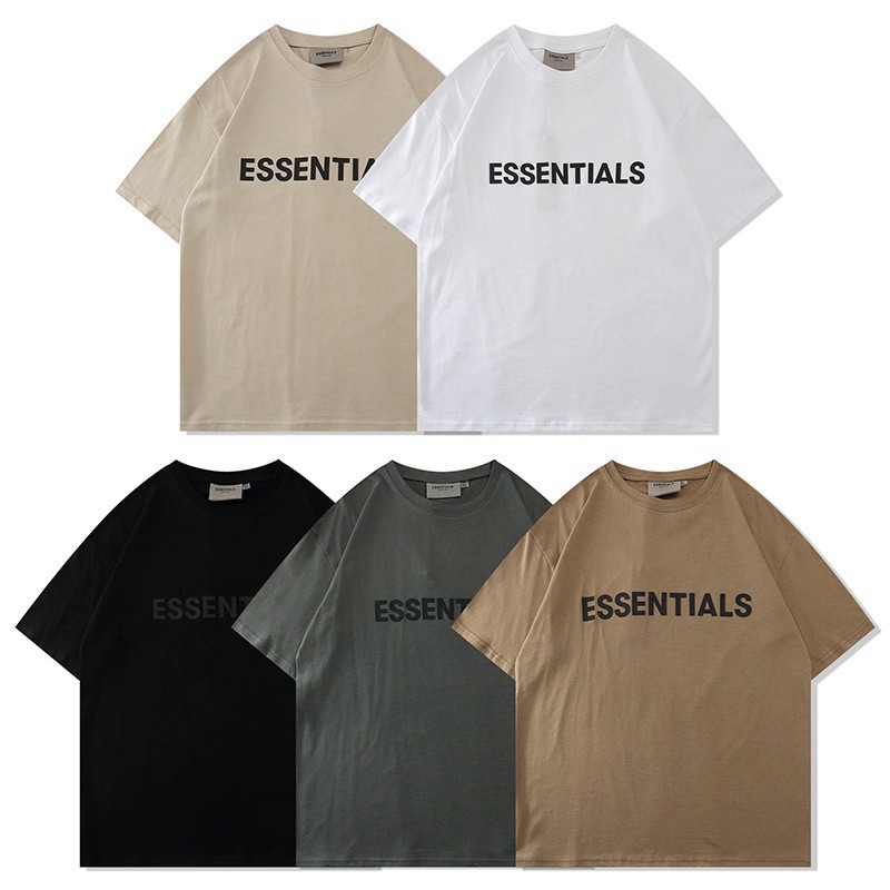 FOG FEAR OF GOD Unisex T-shirt ESSENTIALS Short Sleeve Fashion Tops Halloween UK