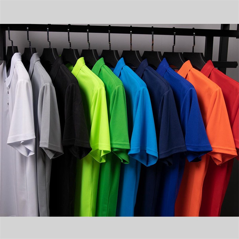 Short-Sleeved T-shirt Polo Solid Color Sports Quick-Drying Half Sleeve Polo Shirt Men's Clothing Factory Wholesale Advertising Shirt Printed Logo - Image 13