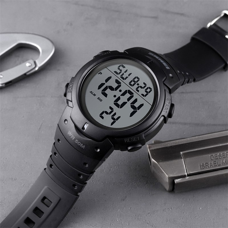 ZZ SKMEI Mens LED Digital Sport Watches Military Stopwatch Waterproof Date Watch UK - Image 8