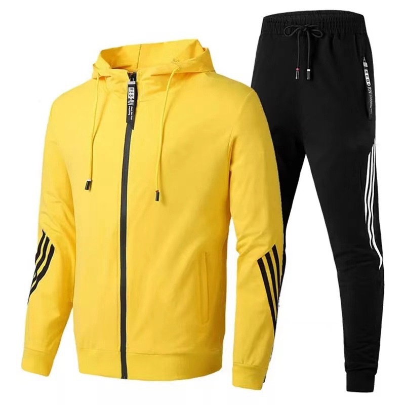 Cross-Border New Arrival European and American Men's Casual Sports Suit Fashion Zipper Jacket Men's and Women's Running Sports Suit - Image 7