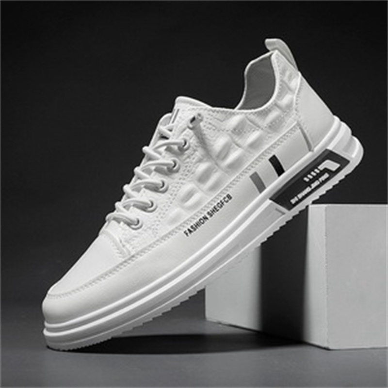 Fall Men's White Shoes 2024 New Casual Shoes Korean Trendy Wild Sneakers Youth Sports Fashion Shoes Men - Image 2