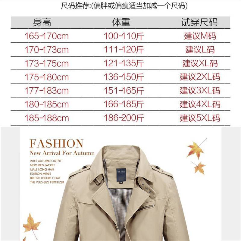 2024 Spring and Autumn Pure Cotton Washed Men's Polo Collar Jacket Top Casual Mid-Length Trench Coat Men's Jacket Jacket - Image 2