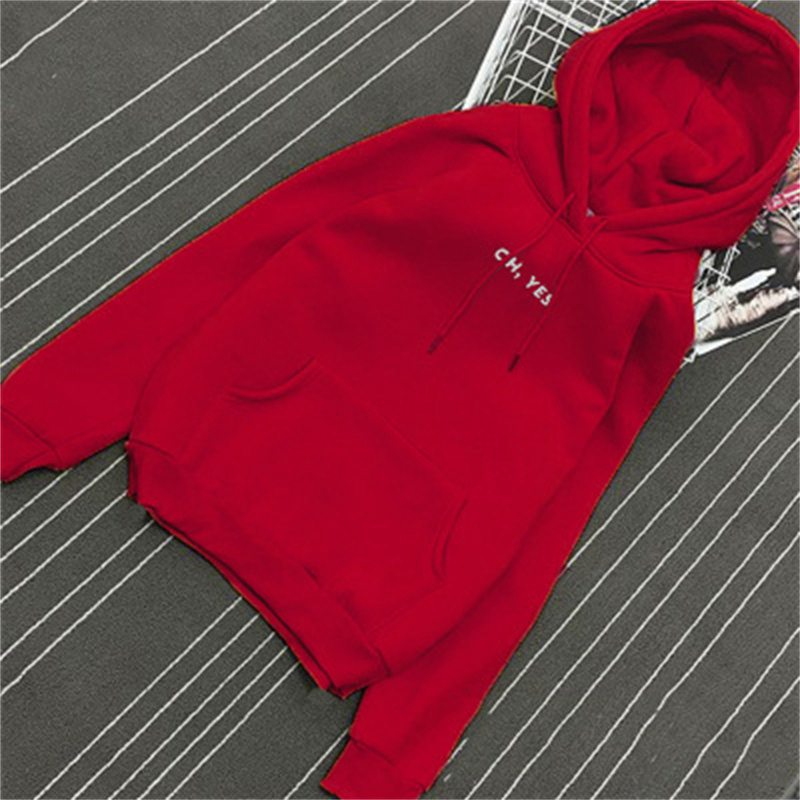 Autumn and Winter Clothing Brushed Hoody Women's Korean-Style Trendy Student Harajuku BF Hoodie Loose Long Sleeve Top Pullover Coat Women - Image 2