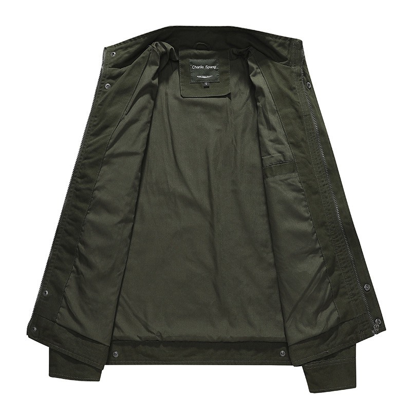 Cross-Border Supply Cotton Jacket Men's Spring Thin Large Size Men's Jacket Military Suit Jacket Men's Air Force No. 1 - Image 3