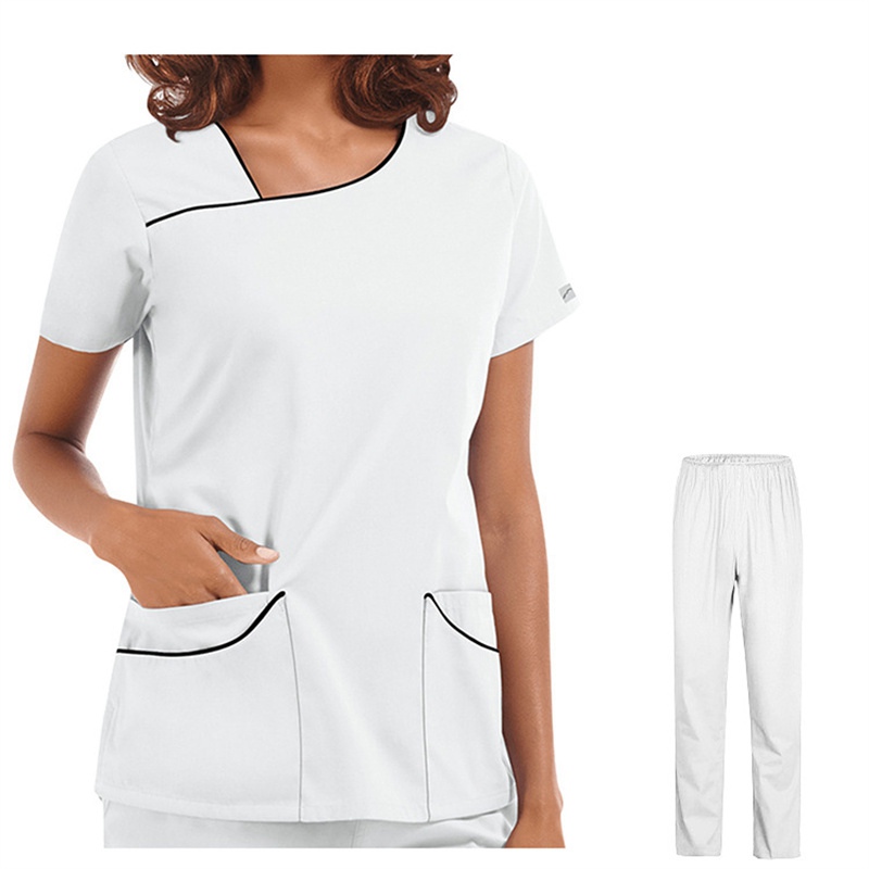 Amazon Operating Room Short Sleeve Hand Washing Suit Female Skin Management Nurses' Uniform Surgeon Disposable Protective Coveralls Work Clothes Female - Image 13