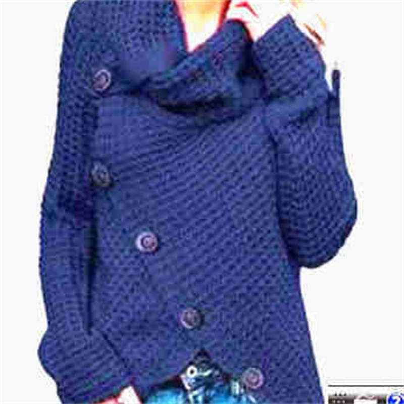2024 Autumn Winter Sweater Ol Commuter Amazon Amazon Turtleneck Cardigan Solid Color Sweaters Women's Clothing One Piece Dropshipping - Image 13