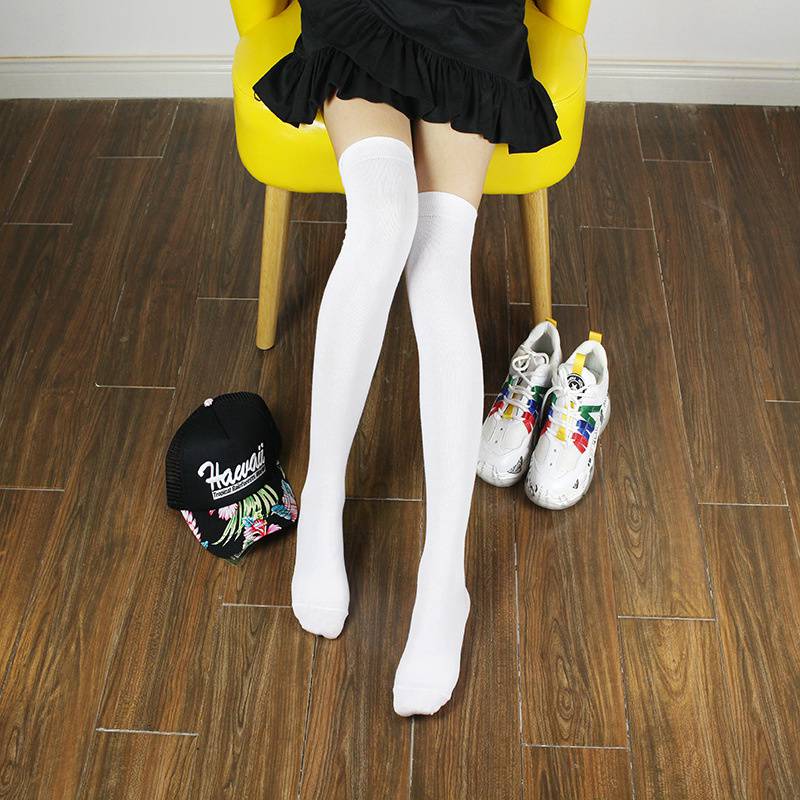 Student Spring and Autumn Knee Socks Stockings Twist Knitted Two-Bar Vertical Stripes Pile Style Japanese Thigh Stocking Female Korean Fashion - Image 14