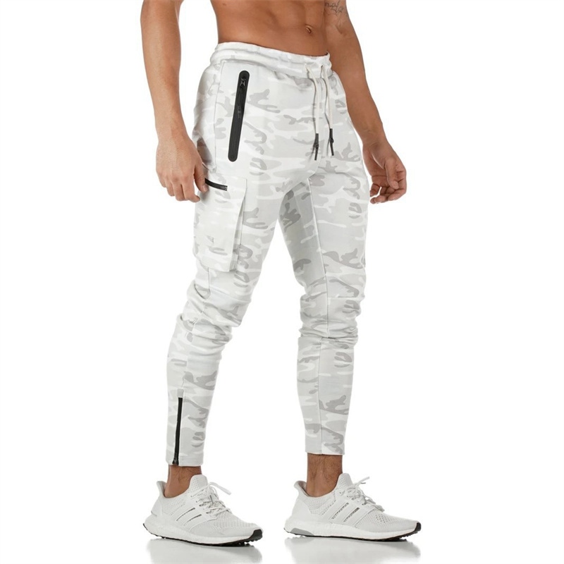 Fashion Stitching Men Pants Fitness Casual Elastic Pants men Bodybuilding Clothing Casual Navy Military Sweatpants Joggers Pants - Image 14