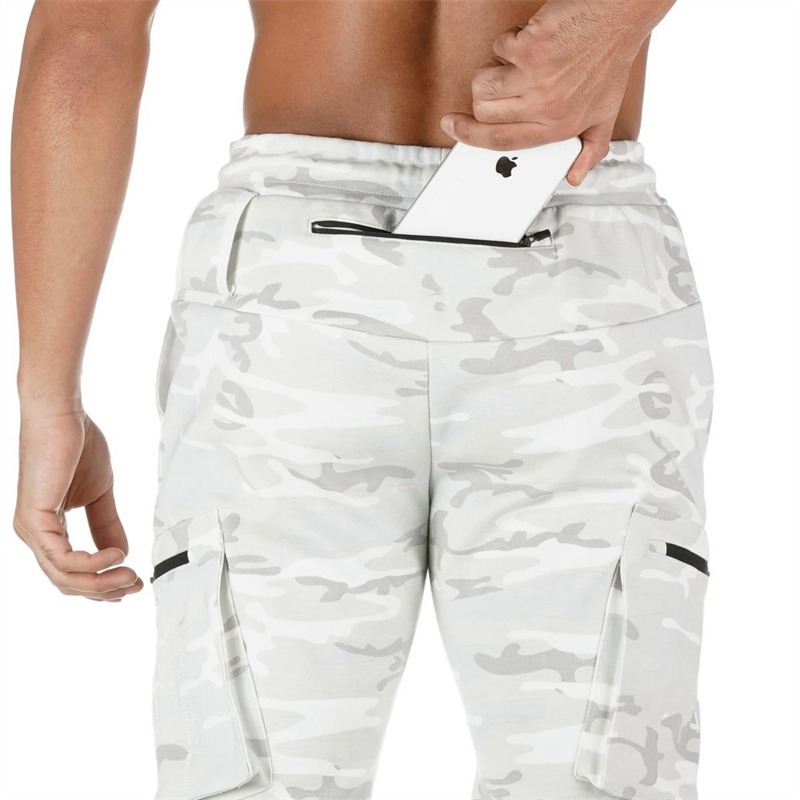 Fashion Stitching Men Pants Fitness Casual Elastic Pants men Bodybuilding Clothing Casual Navy Military Sweatpants Joggers Pants - Image 15