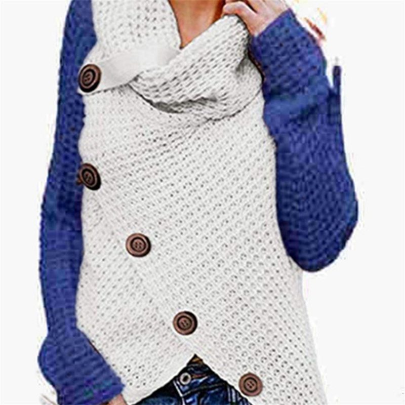2024 Autumn Winter Sweater Ol Commuter Amazon Amazon Turtleneck Cardigan Solid Color Sweaters Women's Clothing One Piece Dropshipping - Image 15