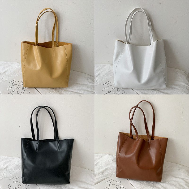 Large Women's Leather Style Tote Shoulder Bag Satchel Ladies Handbag