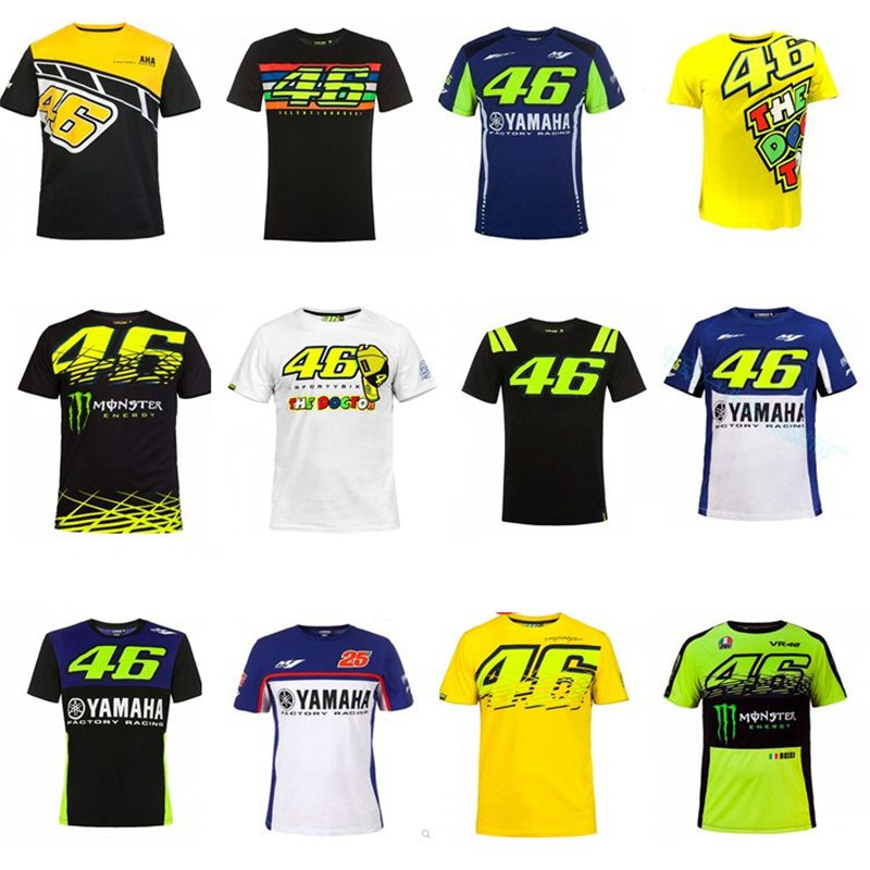 VR46 Jersey Valentino Rossi Racing TOP Men's Motorcycle Rally MotoGP T-Shirt
