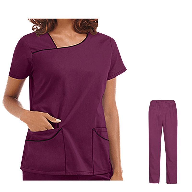 Amazon Operating Room Short Sleeve Hand Washing Suit Female Skin Management Nurses' Uniform Surgeon Disposable Protective Coveralls Work Clothes Female - Image 16