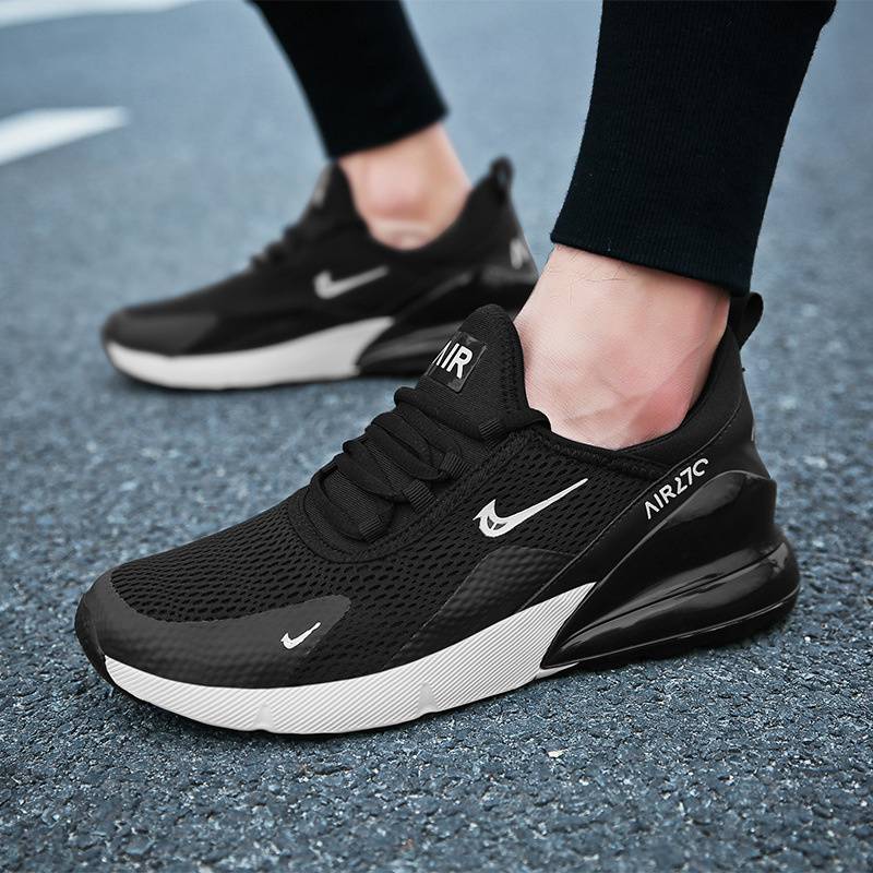 Shock-Absorbing Men's Shoes Summer Mesh Sneakers Men's Height Increasing Insole Casual Trendy Shoes Breathable Air Cushion Running Shoes - Image 2