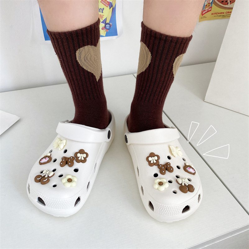 Hole Shoes Ins Girl's Heart Feeling of Shit Cute Cartoon Cow Toe Box Soft Bottom Thick Bottom for Outdoors Sandals Women's Summer - Image 25