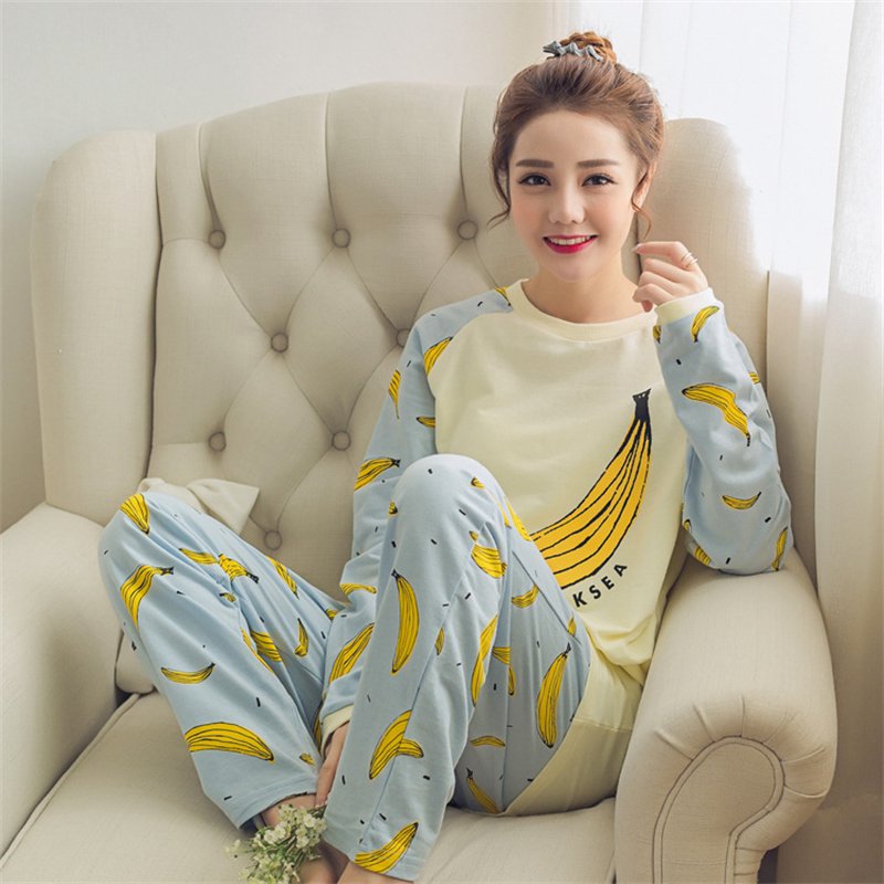 Spring and Autumn Cartoon Long Sleeve Pajamas Women's Trousers Large Size Cute Women's Winter Homewear Suit - Image 17