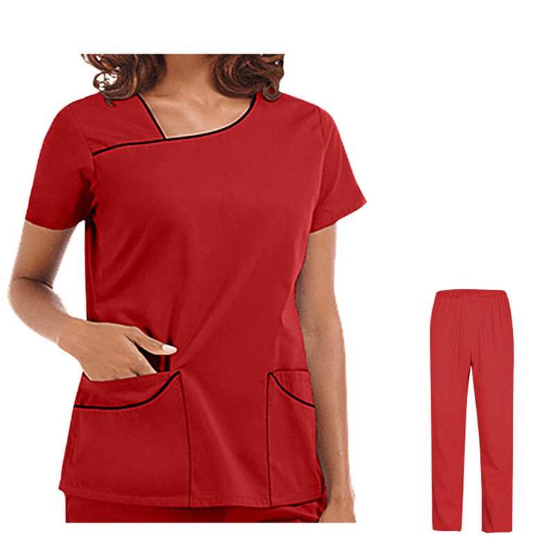 Amazon Operating Room Short Sleeve Hand Washing Suit Female Skin Management Nurses' Uniform Surgeon Disposable Protective Coveralls Work Clothes Female - Image 19