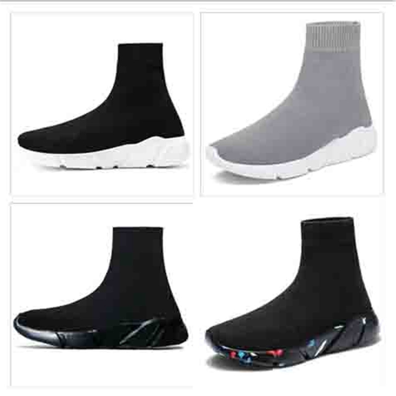 Woman's Sock Knitted Flat Sneakers Men Trainers Speed Runners Sport Shoes - Image 11