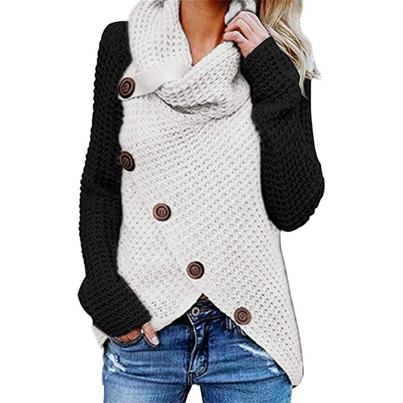 2024 Autumn Winter Sweater Ol Commuter Amazon Amazon Turtleneck Cardigan Solid Color Sweaters Women's Clothing One Piece Dropshipping - Image 20