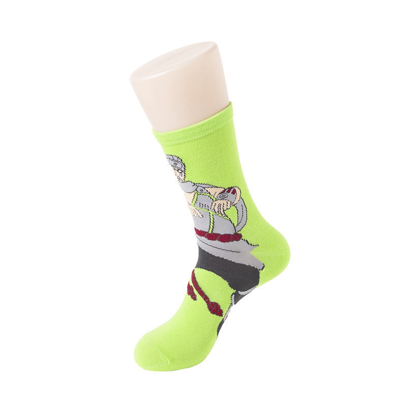 2PC Cartoon Socks Ninja Cotton Cartoon Socks Cotton Man Manufacturer Women's Cross-Border Socks Trendy Socks TV Wholesale Anime Men's Socks - Image 19
