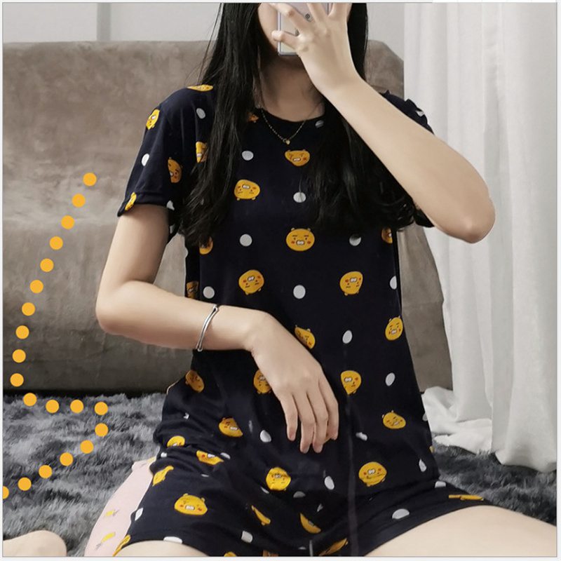 Spring and Autumn Cartoon Long Sleeve Pajamas Women's Trousers Large Size Cute Women's Winter Homewear Suit - Image 21
