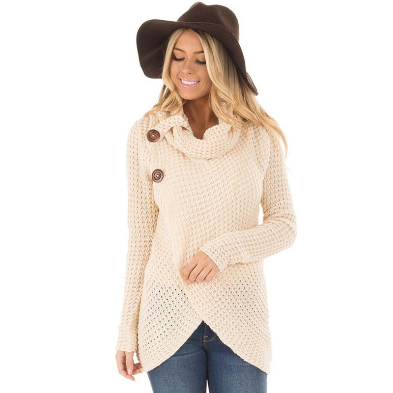 2024 Autumn Winter Sweater Ol Commuter Amazon Amazon Turtleneck Cardigan Solid Color Sweaters Women's Clothing One Piece Dropshipping - Image 21