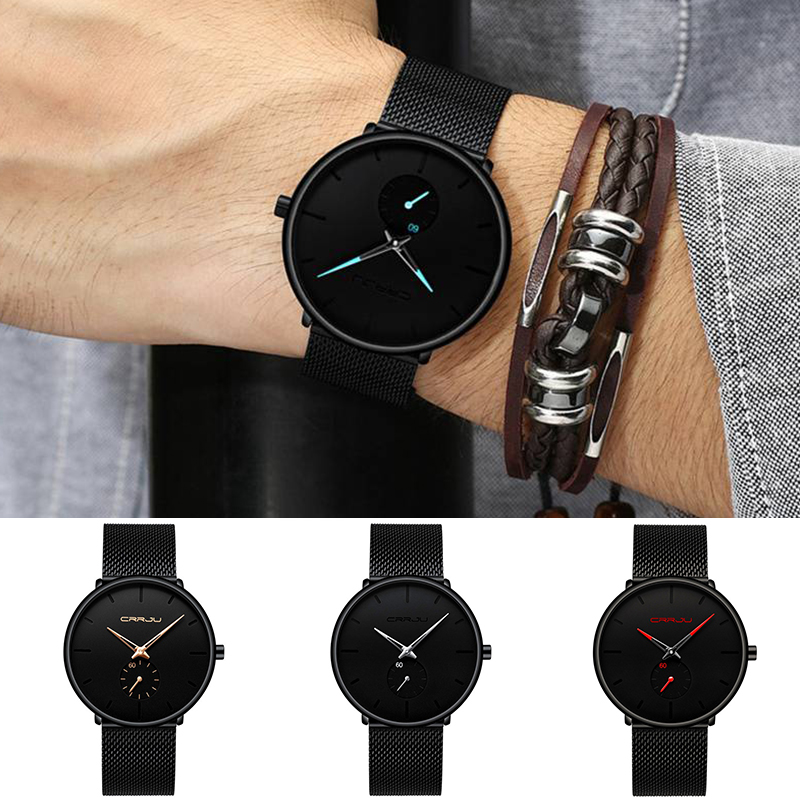 ZZ??30m waterproof??Men Quartz Sport Ultra-Thin Stainless Steel Watch watches Mens - Image 12