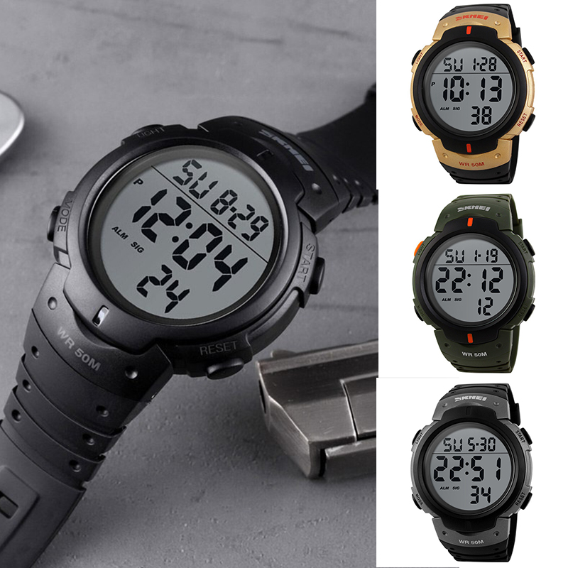 ZZ SKMEI Mens LED Digital Sport Watches Military Stopwatch Waterproof Date Watch UK - Image 18