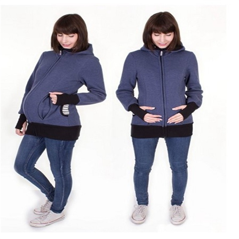 2024 Autumn and Winter Popular European and American Three-in-One Multi-Functional Kangaroo Hooded Mom Sweater in Stock Wholesale Autumn and Winter - Image 4