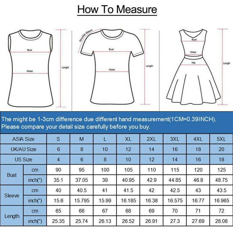 Womens Floral Long Sleeve T-Shirt Tunic Tops Ladies Casual Blouse Tee Plus Size - Image 2