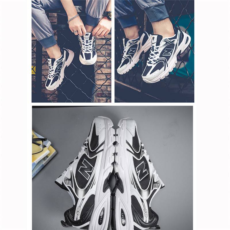 New Balance 530 White Silver Navy Sports Casual Mesh Soft Fashion Trainers Shoes NB530 - Image 9